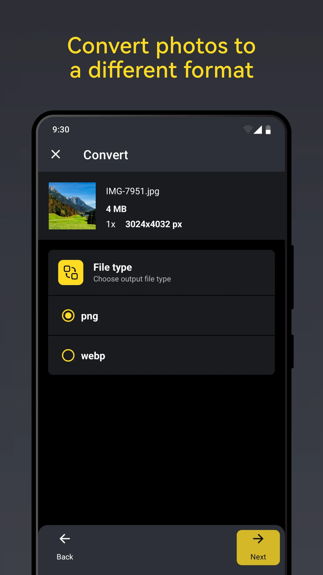 Puma: Photo Resizer Compressor screenshot