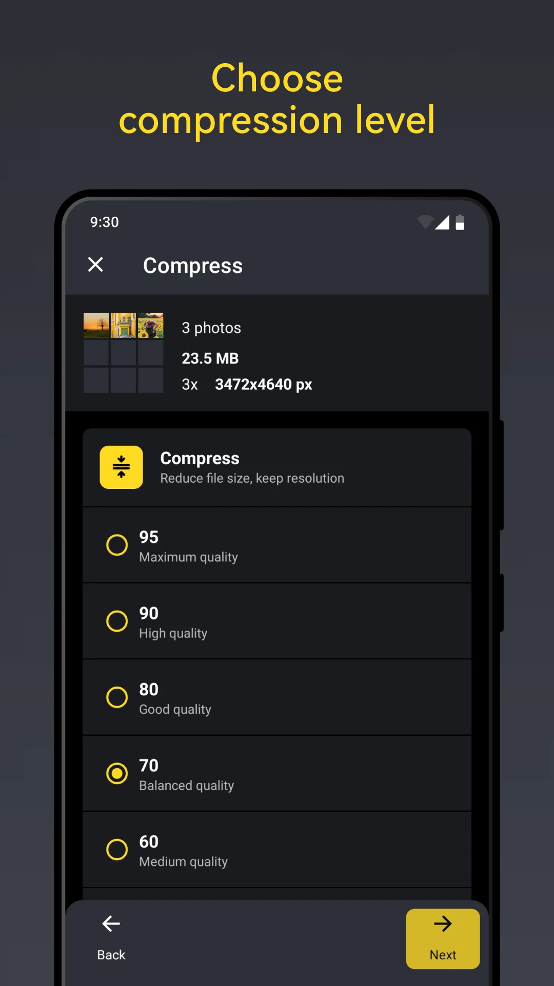 Puma: Photo Resizer Compressor screenshot